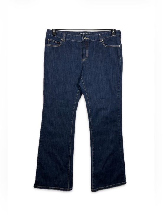Michael Kors Denim - Michael Kors Women’s Bootcut Jeans Size 14 Dark Blue Grommet Back Pocket